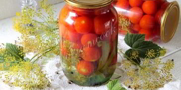 маринованные помидоры черри со сладким перцем на зиму