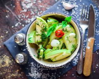 Острые маринованные кабачки