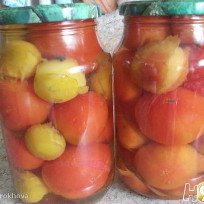 Помидоры маринованные со сливой