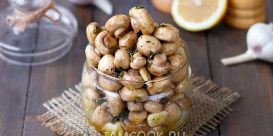 Рецепт шампиньоны, маринованные без уксуса
