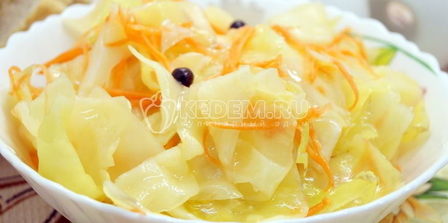 Рецепт вкусной маринованной капусты