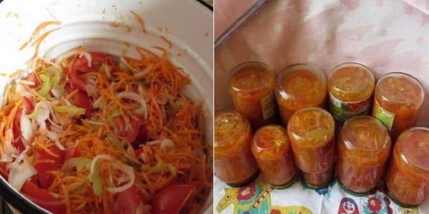 Рецепт овощной заготовки на зиму