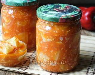 Патиссоны в томатной заливке на зиму