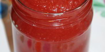 яблочное повидло с красной смородиной