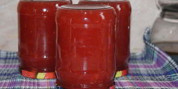 яблочное повидло с красной смородиной