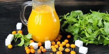 сок из облепихи на зиму без кипячения