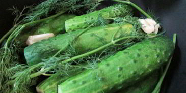 малосольные огурчики в минеральной воде