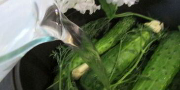 малосольные огурчики в минеральной воде