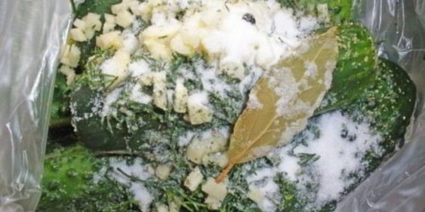 Рецепт малосольных огурцов хрустящих в пакете