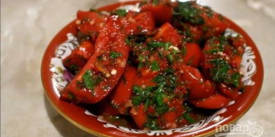 Рецепт малосольных помидоров по-корейски