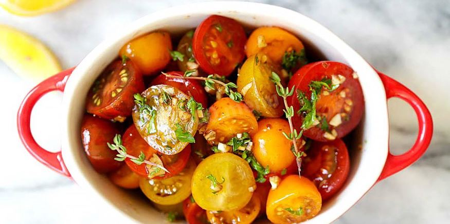 Рецепт малосольных помидоров в кастрюле