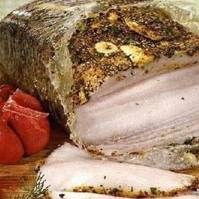 Мятное сало с приправой карри