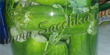 огурцы малосольные с дикими травами