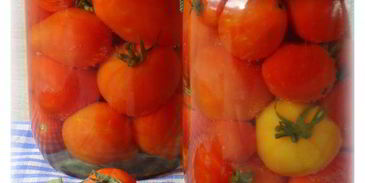 помидоры консервированные без уксуса