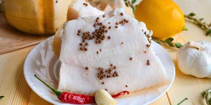 Рецепт сала соленого в банке