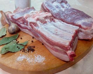 Сало в горячем рассоле