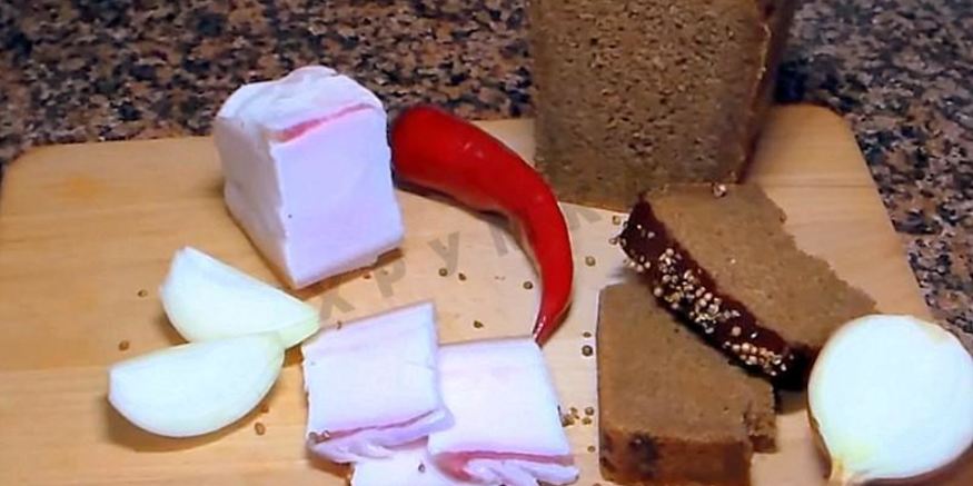 Рецепт сала в рассоле с чесноком