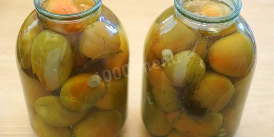 Рецепт зеленых бурых помидоров пальчики оближешь