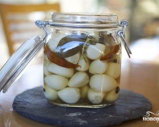 Соленый чеснок на зиму