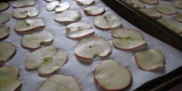 сушеные в духовке яблоки