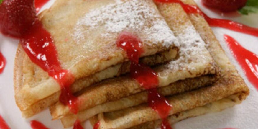 Рецепт блинчиков с вареньем