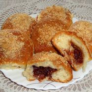 Рецепт Булочек с вареньем дрожжевые