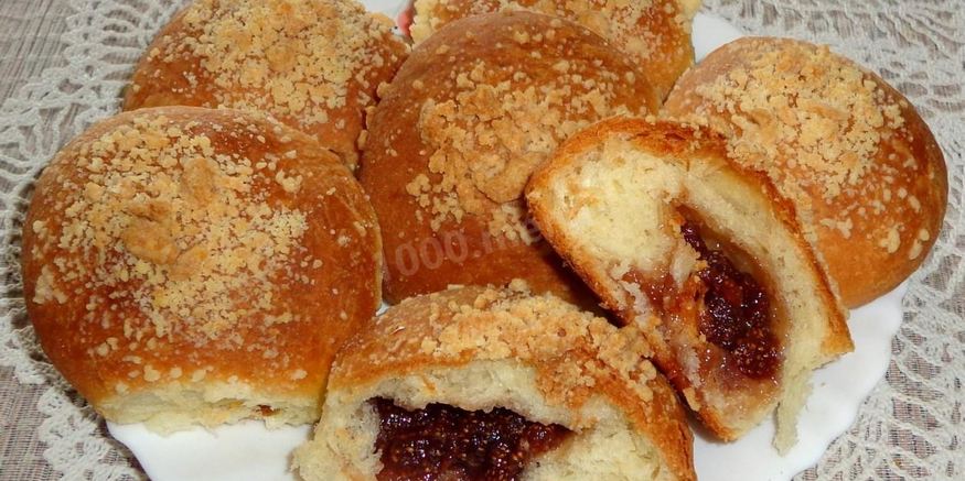 Рецепт булочек с вареньем дрожжевые