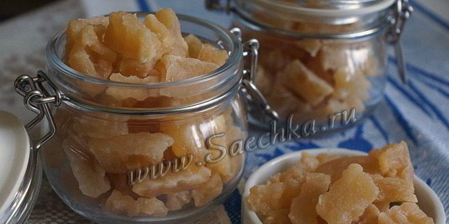 Рецепт цукатов из дыни