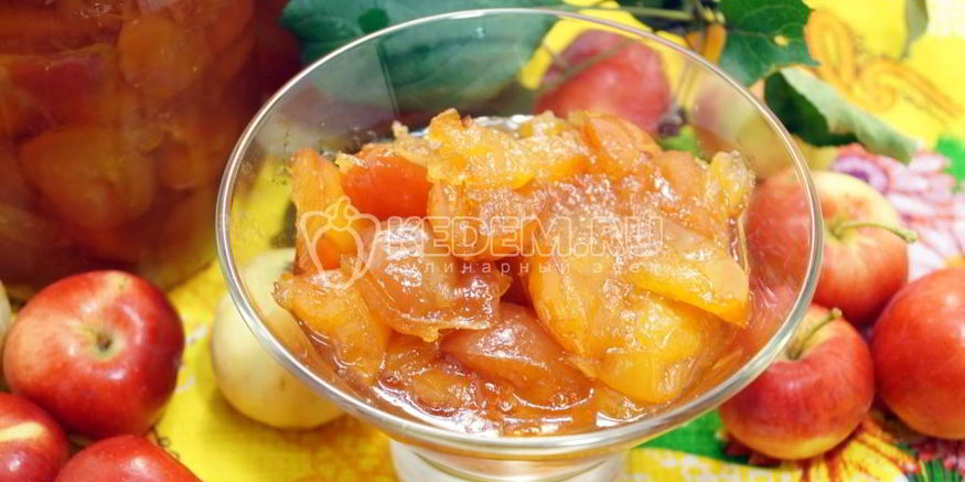 Рецепт яблочного варенья дольками