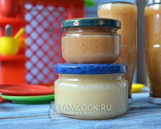 Яблочное пюре на зиму для детей