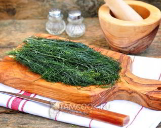 Замороженный укроп на зиму