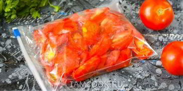заморозка помидоров на зиму