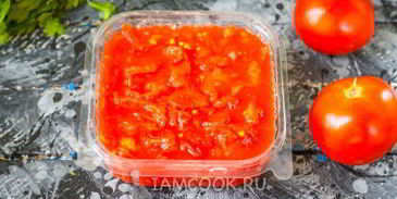 заморозка помидоров на зиму