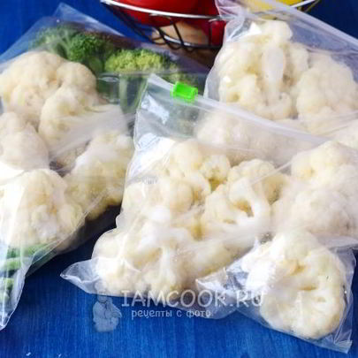 Заморозка цветной капусты на зиму