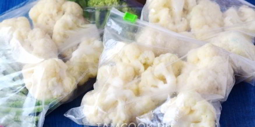 Рецепт заморозки цветной капусты на зиму