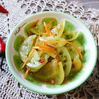 Зеленые помидоры по-корейски