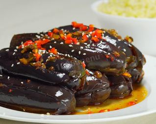 Баклажаны по-корейски с чесноком в соевом соусе