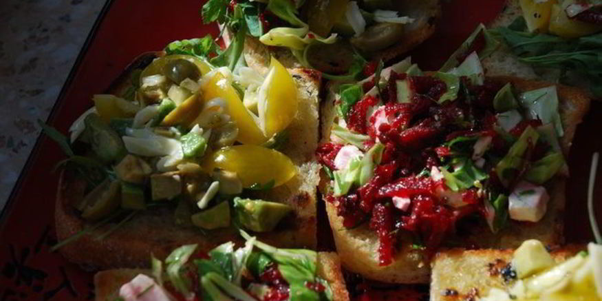 Рецепт брускетты ассорти