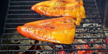 брускетта-гриль с запеченным перцем