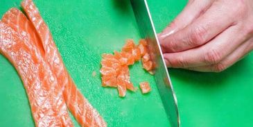 брускетта с лососем