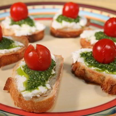 Брускетта с песто