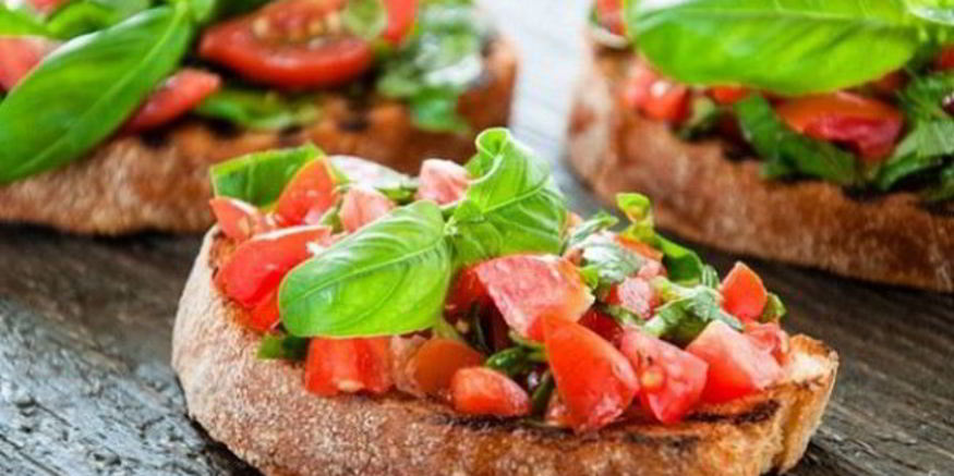 Рецепт брускетты с помидорами