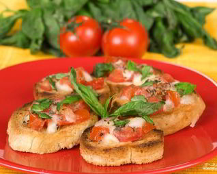 Брускетта с сыром