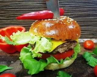 Брутальный бургер с говядиной
