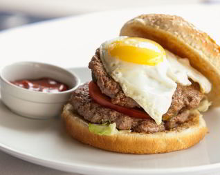 Бургер с двумя котлетами