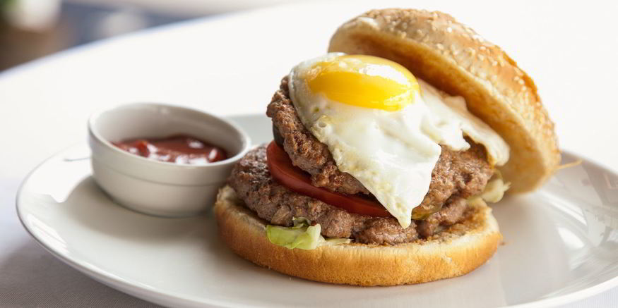 Рецепт бургера с двумя котлетами