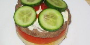 бургер с ветчиной