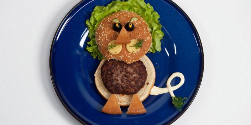 Рецепт детского гамбургера львенок