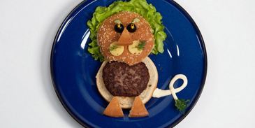 детский гамбургер львенок