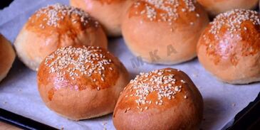 домашние булочки для гамбургеров